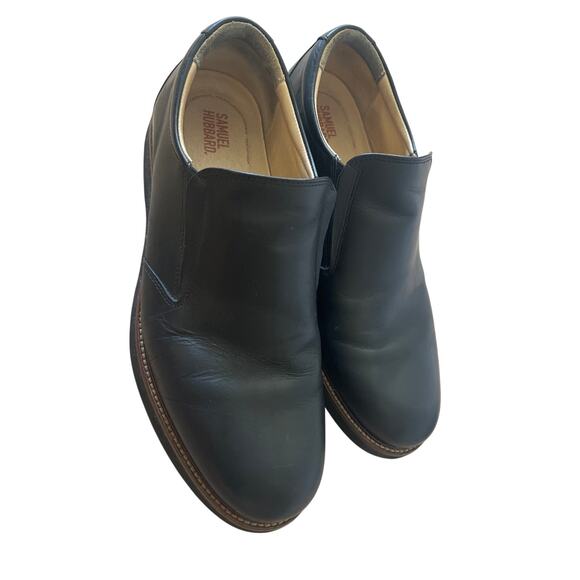 Samuel Hubbard Men’s 10 M Frequent Traveler Slip-On Black Leather Dress Shoe - Picture 1 of 6
